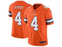 Limited Men's Brett Rypien Denver Broncos Nike Color Rush Vapor Untouchable Jersey - Orange