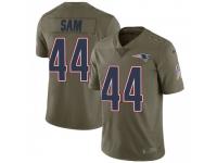 Limited Men's Christian Sam New England Patriots Nike 2017 Salute to Service Jersey - Green