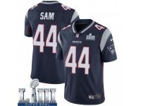 Limited Men's Christian Sam New England Patriots Nike Team Color Super Bowl LIII Vapor Untouchable Jersey - Navy