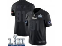 Limited Men's Deatrich Wise Jr. New England Patriots Nike Super Bowl LIII Jersey - Black Impact Vapor Untouchable