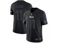 Limited Men's Drew Bledsoe New England Patriots Nike Jersey - Black Impact Vapor Untouchable