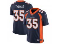 Limited Men's Dymonte Thomas Denver Broncos Nike Vapor Untouchable Jersey - Navy