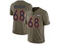 Limited Men's Elijah Wilkinson Denver Broncos Nike 2017 Salute to Service Jersey - Green