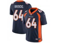 Limited Men's Jake Brendel Denver Broncos Nike Vapor Untouchable Jersey - Navy