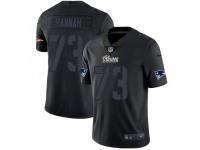 Limited Men's John Hannah New England Patriots Nike Jersey - Black Impact Vapor Untouchable