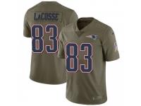 Limited Men's Matt LaCosse New England Patriots Nike 2017 Salute to Service Jersey - Green