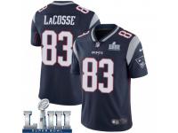 Limited Men's Matt LaCosse New England Patriots Nike Team Color Super Bowl LIII Vapor Untouchable Jersey - Navy