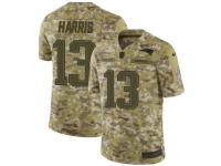 Limited Men's Maurice Harris New England Patriots Nike 2018 Salute to Service Jersey - Camo