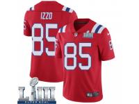 Limited Men's Ryan Izzo New England Patriots Nike Super Bowl LIII Vapor Untouchable Alternate Jersey - Red