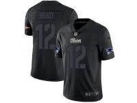 Limited Men's Tom Brady New England Patriots Nike Jersey - Black Impact Vapor Untouchable