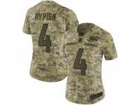 Limited Women's Brett Rypien Denver Broncos Nike 2018 Salute to Service Jersey - Camo