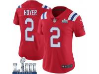 Limited Women's Brian Hoyer New England Patriots Nike Super Bowl LIII Vapor Untouchable Alternate Jersey - Red