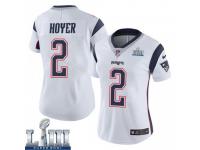 Limited Women's Brian Hoyer New England Patriots Nike Super Bowl LIII Vapor Untouchable Jersey - White