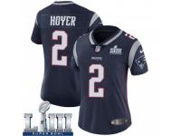 Limited Women's Brian Hoyer New England Patriots Nike Team Color Super Bowl LIII Vapor Untouchable Jersey - Navy