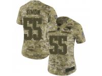 Limited Women's John Simon New England Patriots Nike 2018 Salute to Service Jersey - Camo