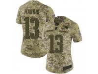 Limited Women's Maurice Harris New England Patriots Nike 2018 Salute to Service Jersey - Camo