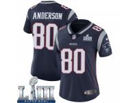 Limited Women's Stephen Anderson New England Patriots Nike Team Color Super Bowl LIII Vapor Untouchable Jersey - Navy