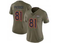 Limited Women's Tim Patrick Denver Broncos Nike 2017 Salute to Service Jersey - Green