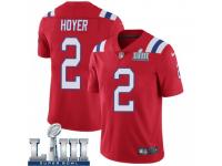 Limited Youth Brian Hoyer New England Patriots Nike Super Bowl LIII Vapor Untouchable Alternate Jersey - Red