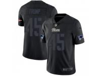 Limited Youth Donald Trump New England Patriots Nike Jersey - Black Impact Vapor Untouchable