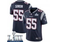 Limited Youth John Simon New England Patriots Nike Team Color Super Bowl LIII Vapor Untouchable Jersey - Navy