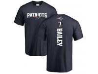 Men #7 Jake Bailey Navy Blue Football Backer New England Patriots T-Shirt