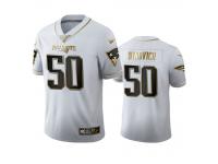 Men Chase Winovich Patriots White 100th Season Golden Edition Jersey