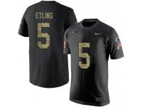 Men Danny Etling Black Camo Nike NFL New England Patriots T-Shirt Salute to Service #5