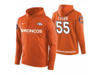 Men Denver Broncos #55 Bradley Chubb Orange Circuit Wordmark Pullover Hoodie