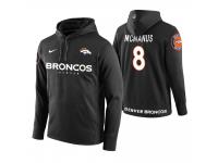 Men Denver Broncos #8 Brandon McManus Black Circuit Wordmark Pullover Hoodie