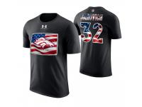 Men Denver Broncos Andy Janovich #32 Stars and Stripes 2018 Independence Day American Flag T-Shirt