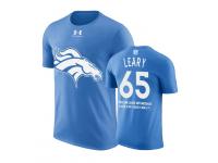 Men Denver Broncos Ronald Leary #65 Powder Blue Father Day Gift With Message T-Shirt