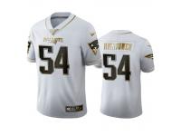 Men Dont'a Hightower Patriots White 100th Season Golden Edition Jersey