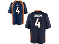 Men Game Case Keenum #4 Nike Navy Blue Home Jersey - NFL Denver Broncos