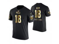 Men Los Angeles Rams Cooper Kupp #18 Metall Dark Golden Special Limited Edition With Message T-Shirt