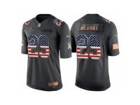 Men New England Patriots #29 LeGarrette Blount Anthracite Salute to Service USA Flag Fashion Jersey