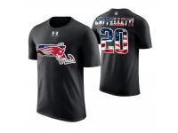 Men New England Patriots Gino Cappelletti #20 Stars and Stripes 2018 Independence Day American Flag Retired Player T-Shirt