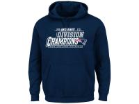 Men New England Patriots Majestic Navy 2015 AFC East Division Champions Pullover Hoodie