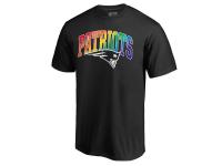 Men New England Patriots NFL Pro Line by Fanatics Branded Black Big & Tall Pride T-Shirt