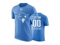 Men New England Patriots Powder Blue Father Day Gift Custom With Message T-Shirt