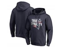 Men New England Patriots Pro Line 5-Time Super Bowl Champions True Dynasty Pullover Hoodie - Navy