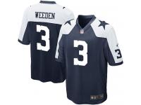 Men NFL Dallas Cowboys #3 Brandon Weeden Throwback Nike Navy Blue Game Jersey