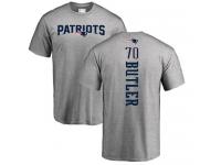 Men Nike Adam Butler Ash Backer - NFL New England Patriots #70 T-Shirt