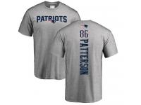 Men Nike Cordarrelle Patterson Ash Backer - NFL New England Patriots #86 T-Shirt