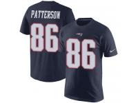 Men Nike Cordarrelle Patterson Navy Blue Rush Pride Name & Number - NFL New England Patriots #86 T-Shirt