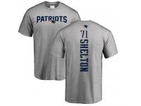 Men Nike Danny Shelton Navy Blue Backer - NFL New England Patriots #71 T-Shirt