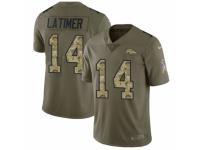 Men Nike Denver Broncos #14 Cody Latimer Limited Olive/Camo 2017 Salute to Service NFL Jersey