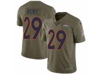 Men Nike Denver Broncos #29 Bradley Roby Limited Olive 2017 Salute to Service NFL Jersey