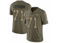 Men Nike Denver Broncos #71 Donald Stephenson Limited Olive/Camo 2017 Salute to Service NFL Jersey