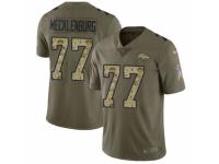 Men Nike Denver Broncos #77 Karl Mecklenburg Limited Olive/Camo 2017 Salute to Service NFL Jersey